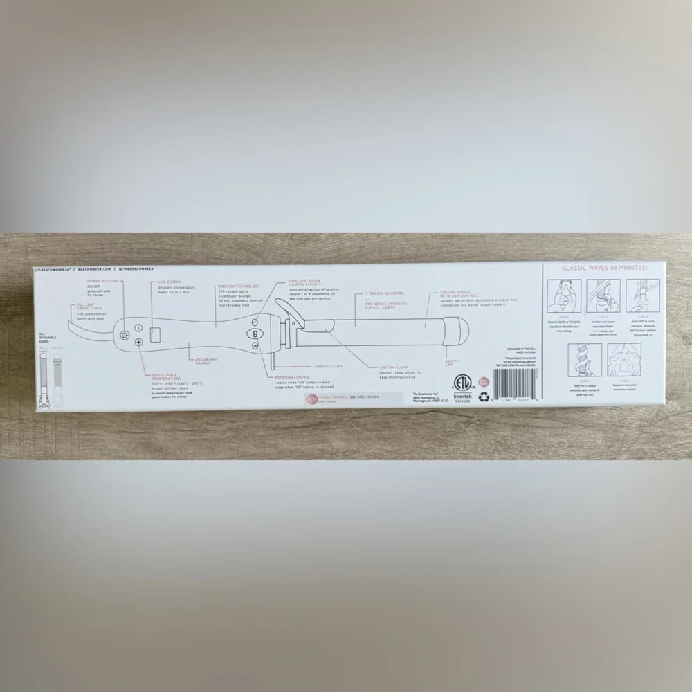 The Beachwaver Co. Pro 1 Curling Iron - Black and White - Picture 3 of 6